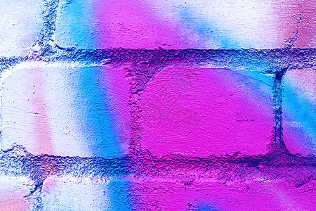 在砖墙纹理上涂鸦街道创造力艺术品绘画建筑艺术墙纸背景图片
