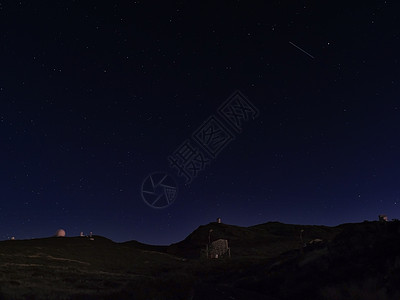 夜间天文摄影 的星空 天文台望远镜 拉帕尔马 加那利群岛 西班牙国家星光科学数字观星岛屿星座物理学魔法星星图片
