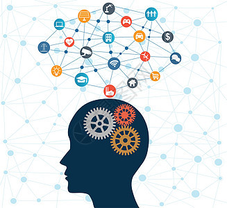 人造情报概念人工情报概念插图程序员蓝色网络医疗机器人电脑科学技术头脑背景图片