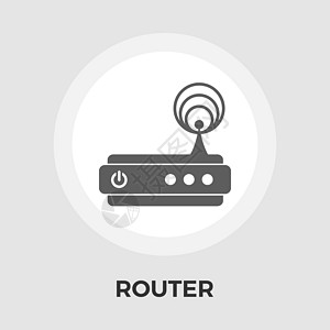 路由器平面 ico电气艺术控制器上网天线插图电子产品港口办公室互联网图片