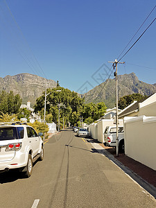 南非开普敦Claremont街 全景色桌山远足建筑学天空地标历史蓝色村庄旅游假期区域图片