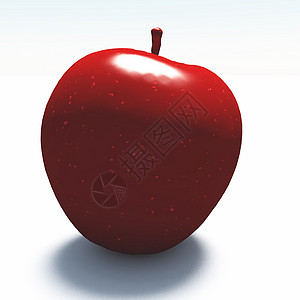 红苹果饮食反射收成水果养分营养大理石玻璃水晶纪念品图片