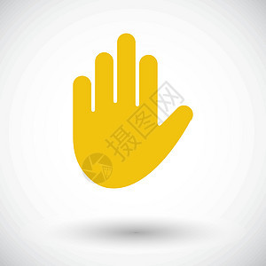 手头图标友谊手势拳头手指拇指商业光标绘画棕榈帮助背景图片