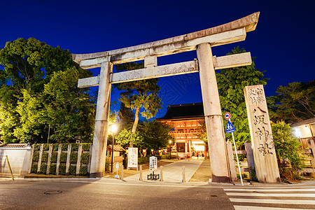 日本京都神社花园文化吸引力旅游旅行人行道游客灯柱宗教神社图片