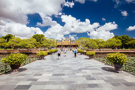 越南的豪华帝国宫殿地标建筑纪念碑王朝建筑学历史性历史色调古董入口图片