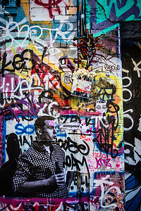 澳大利亚维多利亚州美术协会签名文化旅游胡同街道破坏者标签艺术涂鸦窗户图片