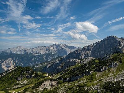 附近的阿尔卑斯山经渡月保险高山运动高度冒险梯子风险保险丝旅行悬崖图片