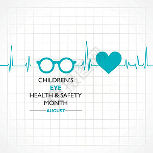 8月的  儿童眼健康与安全月  活动关心海报世界学校国家孩子眼睛孩子们全世界横幅图片