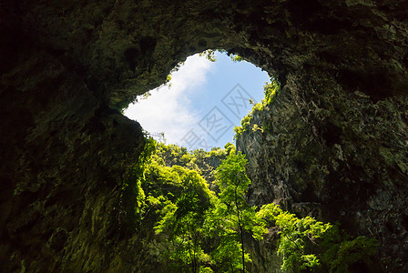 太阳光洞纳孔洞 泰国图片