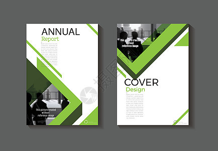 现代绿色封面设计 现代书包 抽象小册子封面 te图片