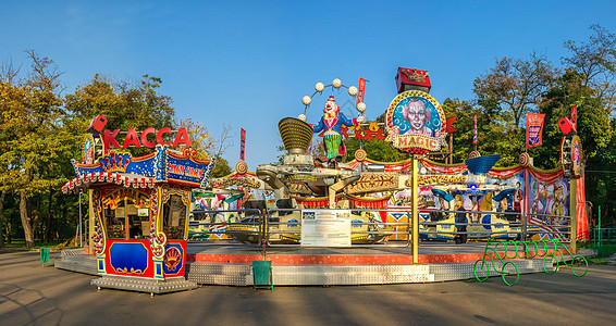 乌克兰敖德萨Shevchenko公园顶端视图城市建筑学建筑晴天体育场奇观旅游海港公园旅行图片