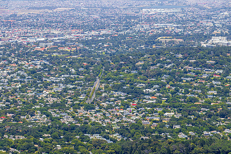 Newlands和Claremont 开普顿全景 从上面图片