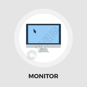 监视器图标 fla屏幕网络电视展示桌面互联网电气电子产品光标技术图片