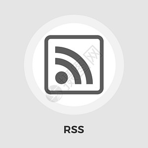 Rss 平面图标导航博客橙子正方形网络艺术网站软件白色报纸图片