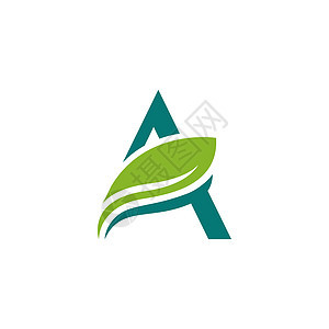 绿色叶子  生态自然现代路标生活商业环境植物身份公司字母字体品牌标识图片