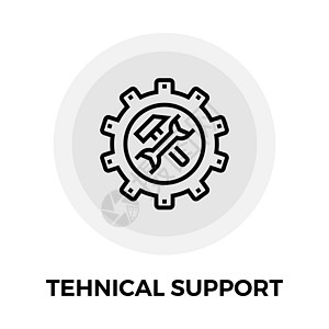 技术支持 Line 图标服务维修艺术插图机械作坊工程环境工作建造图片
