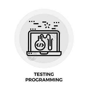 测试编程线图标编码软件数据界面插图电脑网络技术程序笔记本图片