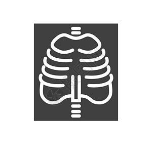 X射X光矢量图标手术诊所生物学技术网络解剖学情况身体健康x射线图片