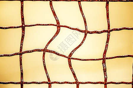 栅栏的奇特网格棕色工业正方形红色线条背景图片