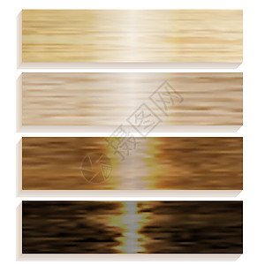 设置各种木板 复合地板 木制的背景 木材纹理 插图图片
