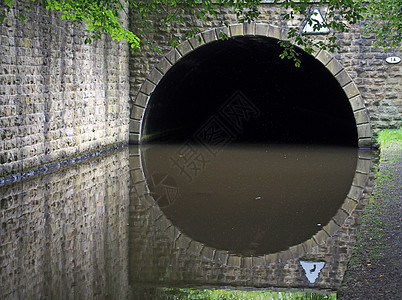 在Hebden桥的Rochdale运河上修建了一条输水隧道 用于在A58公路下运输运河图片