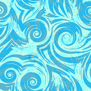 海浪的矢量无缝无缝模式 卷卷卷卷卷图片