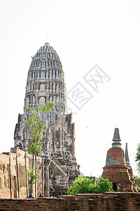 Ayutthaya著名的古寺建筑 Ph的圣殿砖墙旅行建筑学地标历史文化艺术寺庙废墟佛像图片