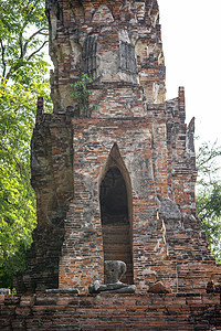 Ayutthaya著名的古寺建筑 Ph的圣殿公园历史寺庙城市宝塔旅行佛教徒祷告艺术建筑学图片