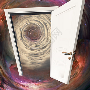 门在时间中入口螺旋出口眩晕精神旅行想像力旋转星系涡流图片