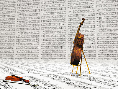 Violin和大提琴音乐成分图片