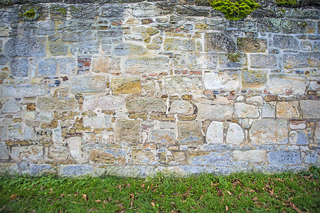 旧的中世纪修道院墙石头城墙砂岩城堡教会正方形历史性图片