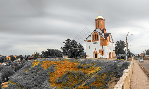 乌克兰教堂博物馆景观城市建筑宗教建筑学多云旅游纪念碑教会图片