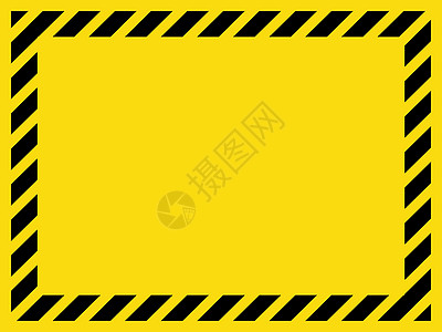 黑色和黄色条纹的空白警告标志 变式2图片