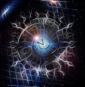 时间螺旋手表小时水晶力量想像力拨号插图艺术寿命指针图片
