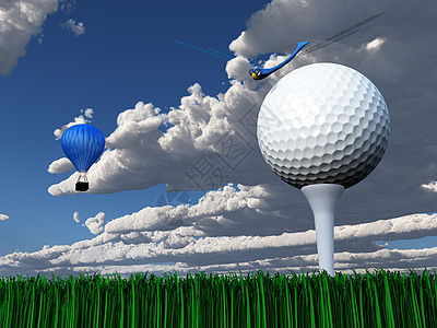 高尔夫日爱好草地蜻蜓闲暇运动课程高尔夫球球道竞技天空图片