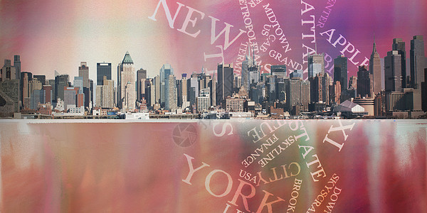 纽约公约建筑学艺术摩天大楼建筑物水平插图高楼地标金融都市图片