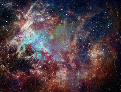 玫瑰星云星空星座灰尘乳白色火花作品插图场地星云宇宙图片