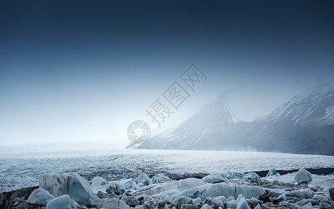 冰川环礁湖的冰山冰帽天空旅行天气地标蓝色冰川温度峡湾旅游图片