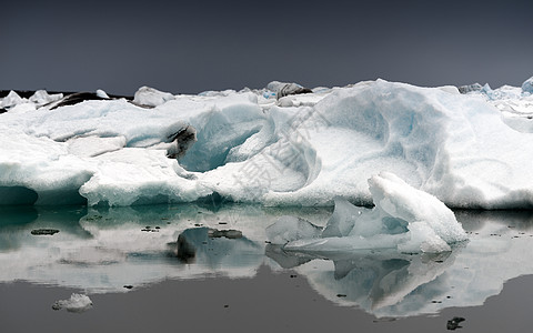 冰川环礁湖的冰山地标冰川温度气候暴风雪天气峡湾旅行旅游地貌图片