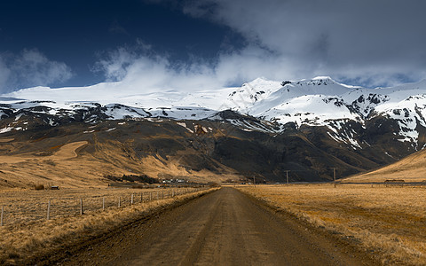 带有道路的景色山地景观图片