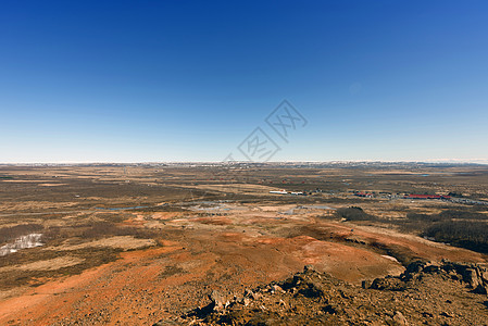 冰岛的景观全景风景荒野旅行天气土地丘陵场景石头阳光图片