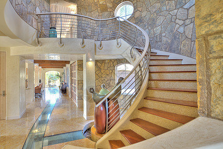 庄园房室内走廊设计奢华栏杆楼梯房地产艺术门厅房子别墅大厦庄园图片