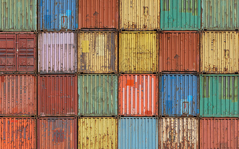 船坞货物集装箱贮存船运仓库标准载体货运全球市场联运工业图片