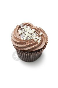 美味巧克力蛋糕 白底面的巧克力蛋糕食材对象诱惑静物棕色小雨糕点甜点影棚食物图片
