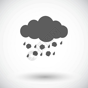 黑格尔单个图标 矢量图插图艺术雨滴季节气候气象天空气旋冰雹预报图片