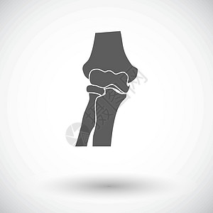 膝对齐单一图标胫骨身体医学股骨生物学绘画医疗膝盖髌骨科学图片