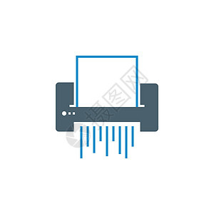 纸质粉碎机相关矢量光学图标机器技术界面打印机秘密机密电子象形破坏垃圾图片
