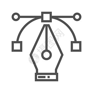 笔工具图标墨水小路艺术家学校设计信息轮廓绘画乐器细线图片