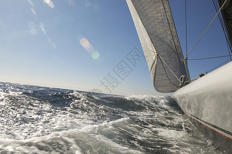 海上游艇大海帆船活动运输航海天空运动海洋休闲地平线图片