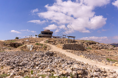 在Samaria定居点考古公园挖掘的土石旅游圣经废墟旅行假期历史考古学发掘图片